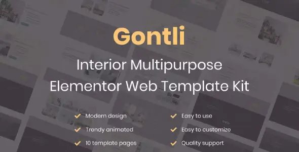 Gontli – Interior Multipurpose Template Kit